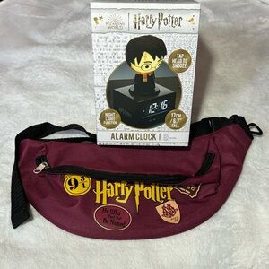 Harry Potter Alarm Clock and Belt Bag Bundle